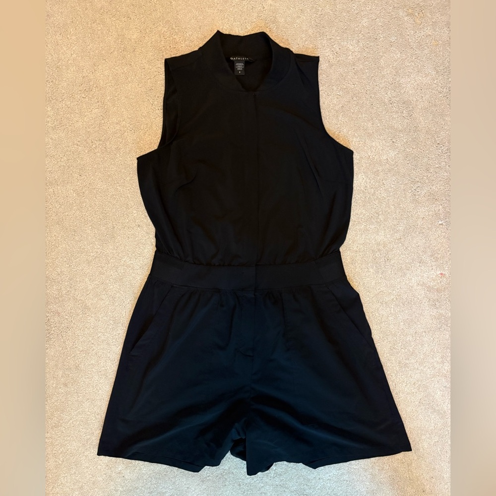 Athletica Brooklyn Black Sleeveless Romper - size 8
